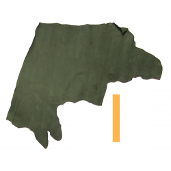 Peau Veau Velours Vert Sapin