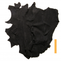 10 kg Grandes Chutes de Cuir Peau de Taurillon Noir