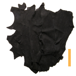 20 kg Grandes Chutes de Cuir Peau de Taurillon Noir