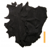 20 kg Grandes Chutes de Cuir Peau de Taurillon Noir, Tannerie HASS et Rémy Carriat
