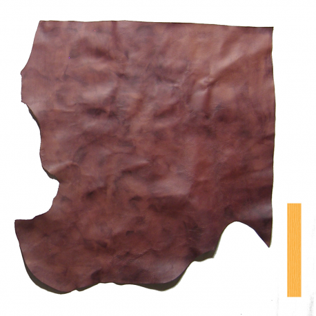 Peau de Vachette Violet MarbréPatiné main