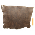 Peau de Vachette Tannage Végétal Marron Vieilli