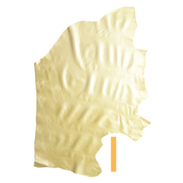 Peau Cuir Vachette Jaune/Vert Nacré