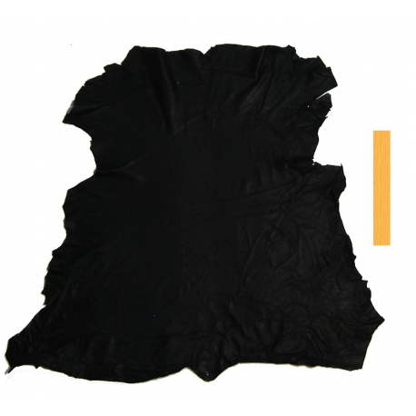 Peau Entière Cuir d'Agneau Noir