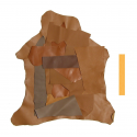 1 kg Chutes de Cuir nuances de marron