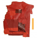 Lot 1 kg Chutes de Cuir nuances de rouge