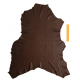 Peau Entière Cuir de Cerf Marron Grainé Satiné