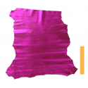 Peau Entière Cuir d'Agneau Rose Métallisé