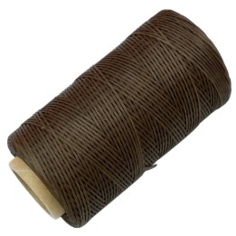 Bobine de Nylon Tressé Ciré Marron 260 mètres
