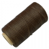 Bobine de Fil Nylon Tressé Ciré Marron Foncé 260 mètres