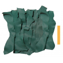 1 kg Chutes de Cuir Peau de Chèvre Vert Malachite