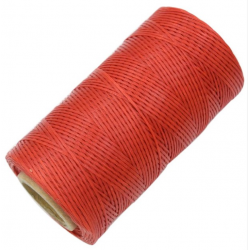 Bobine de Nylon Tressé Ciré Rouge 260 mètres