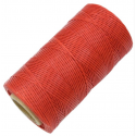 Bobine de Fil Nylon Tressé Ciré Rouge 260 mètres
