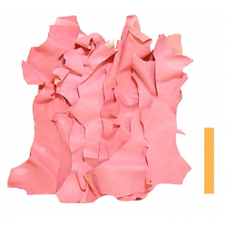 Lot 1 kg Chutes de Cuir Peau de Chèvre Rose