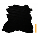 Peau Entière Cuir d'Agneau Noir Mat